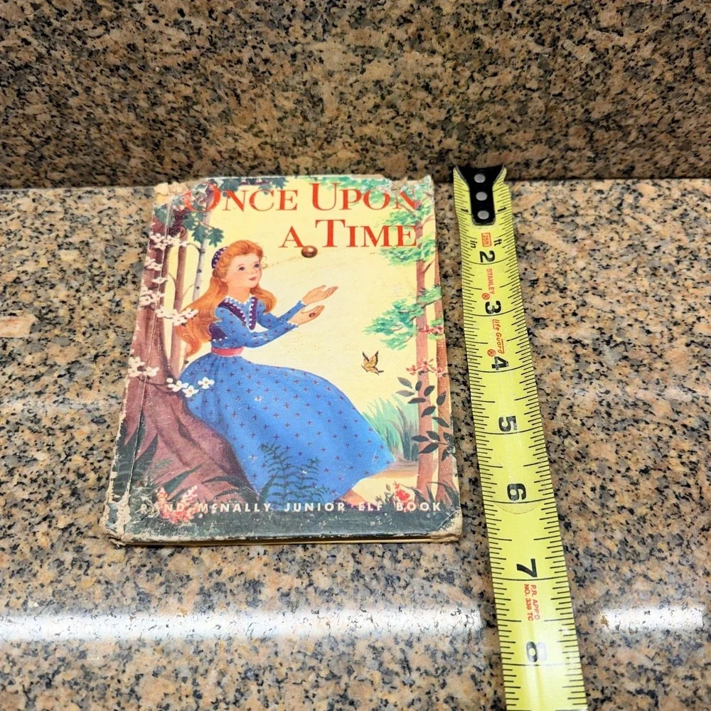 Vintage Once Upon A Time Rand McNally Junior Elf 1960 Hardcover Fairy Tale Book
